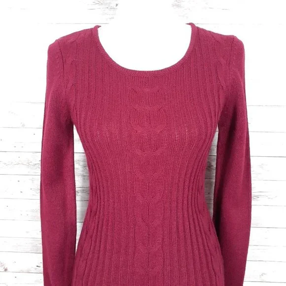 NY Collection Knit Dress PXS Ruby 210A - Picture 2 of 7